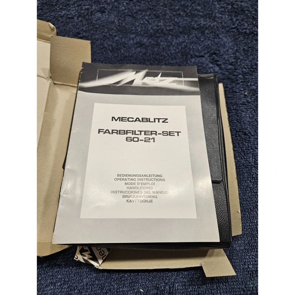 Metz Mecablitz Farbfilter colored set 60-21  with manual and case. New old stock